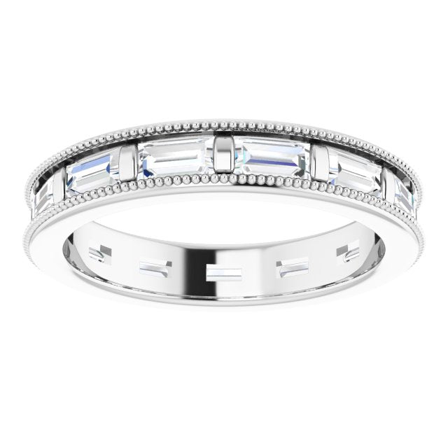 1.82 ct. Straight Baguette Diamond Eternity Band-VIRABYANI